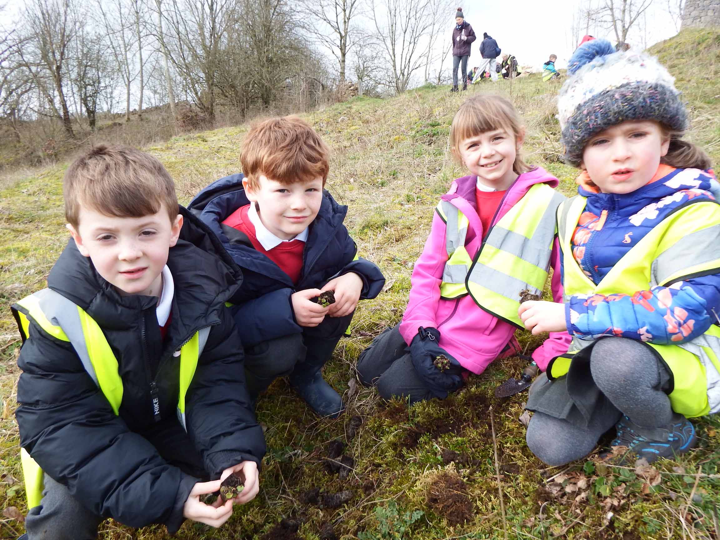 four children from Wirksworth CofE school