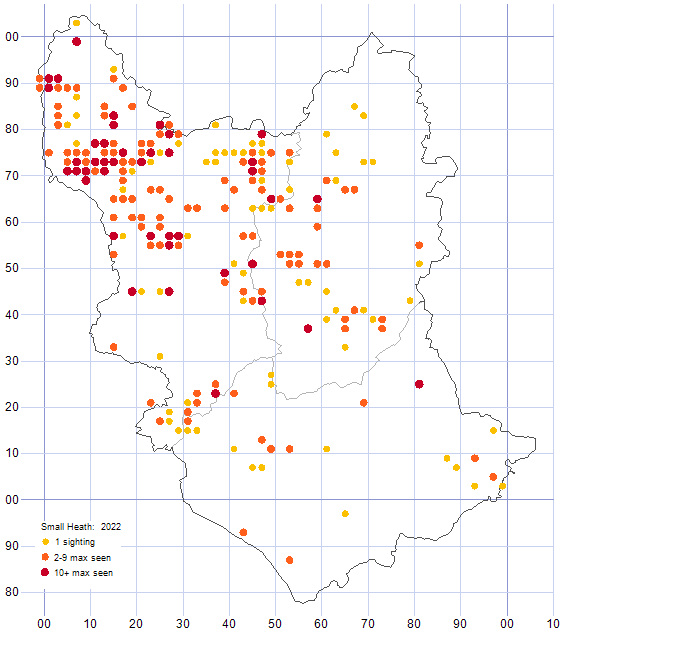 Small Heath distribution map 2022